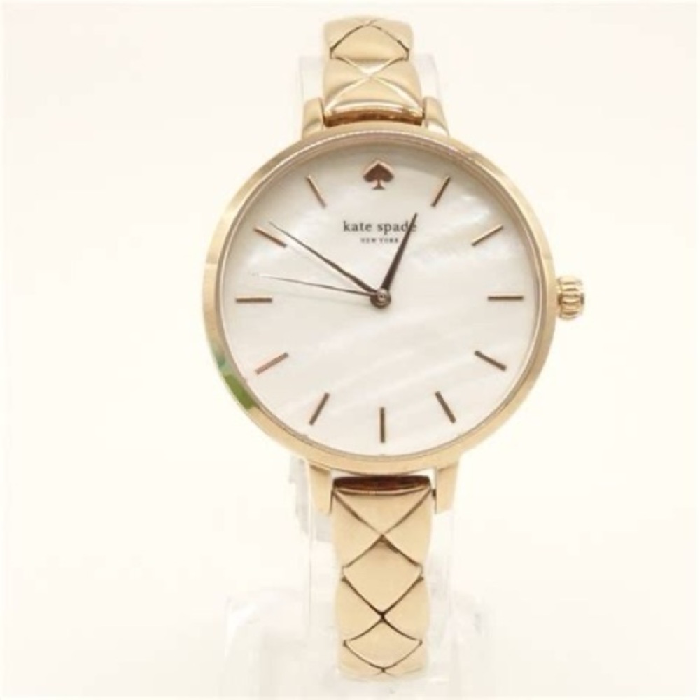 Kate Spade Metro Rose Gold-Tone Watch Excellent Condition